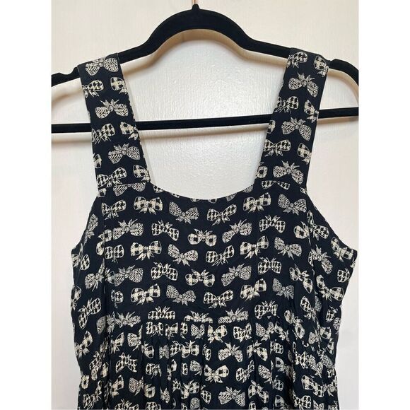 Vintage ROMEO ROMEO black & white Bow print Maxi Dress Size L - Picture 9 of 16